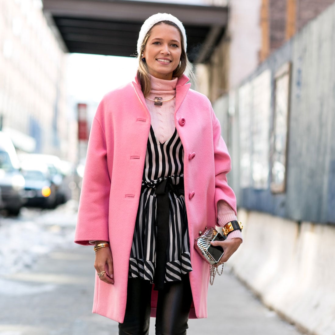 Pink Street Style Trend at NY Fashion Week | POPSUGAR Fashion