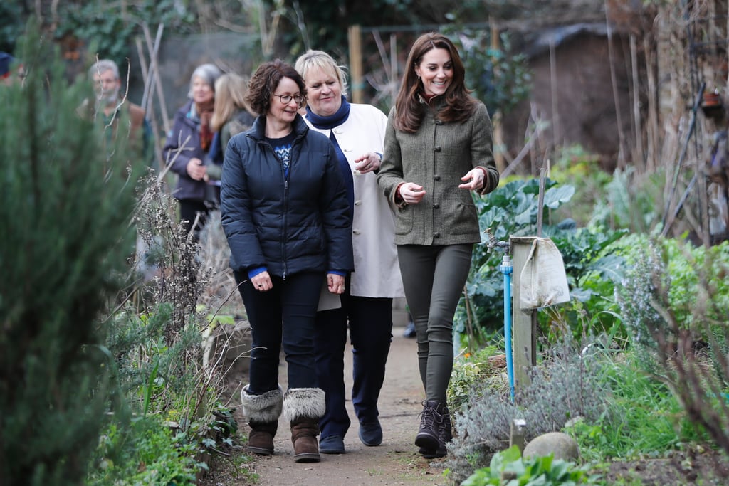 Kate Middleton Visits King Henry’s Walk Garden January 2019 POPSUGAR