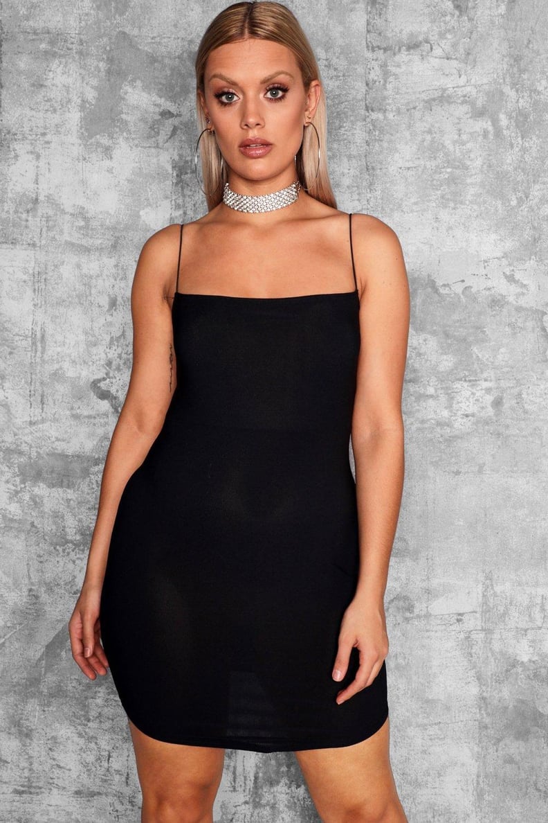 Boohoo Square Neck Detail Bodycon Dress