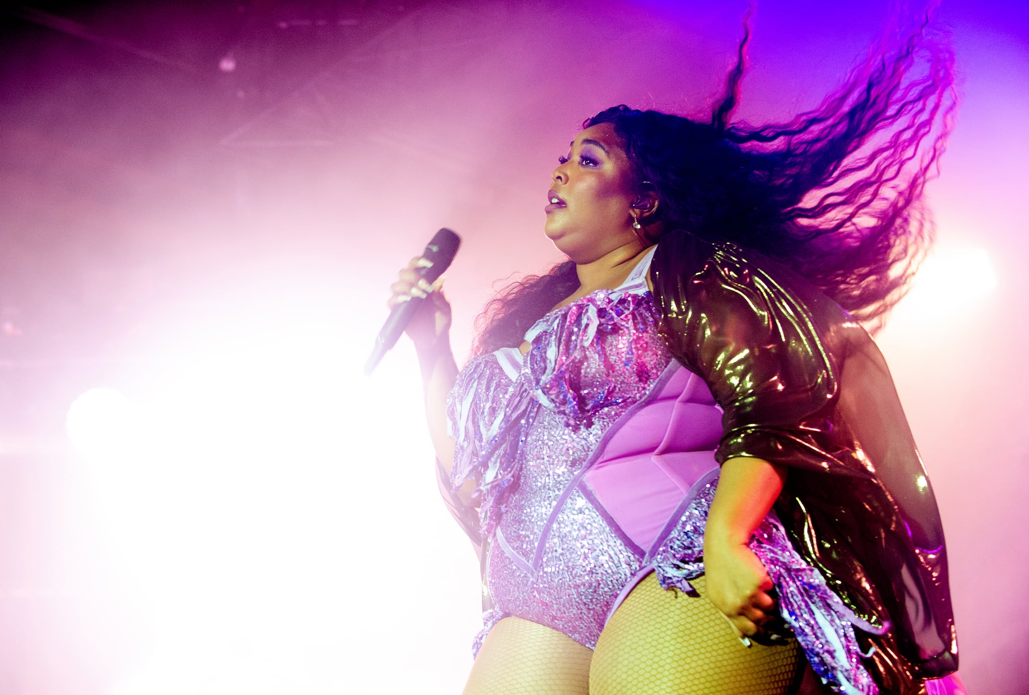 MANCHESTER, ENGLAND - NOVEMBER 11: Lizzo performs at Victoria Warehouse on November 11, 2019 in Manchester, England. (Photo by Shirlaine Forrest/WireImage)