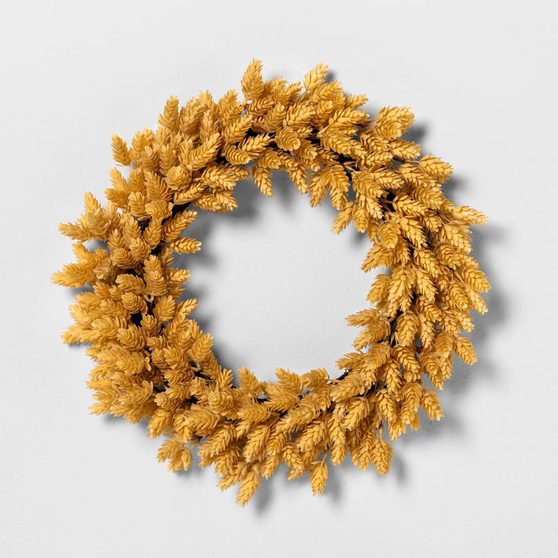 Faux Yellow Hops Wreath