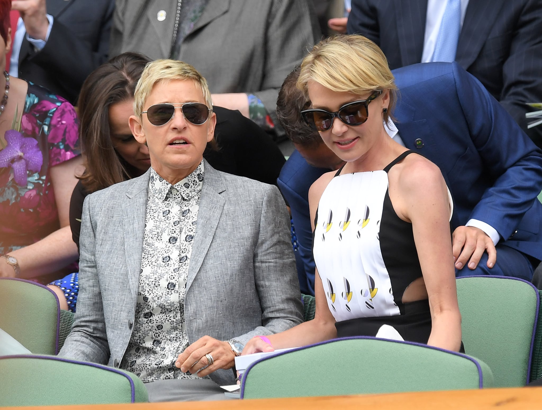 Ellen Degeneres And Portia De Rossi At Wimbledon July 2016 Popsugar Celebrity Ellen degeneres faces off against jimmy fallon in legendary 'lip sync battle'. portia de rossi at wimbledon july