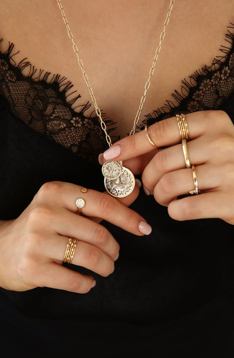 Ettika Double-Coin Pendant Necklace
