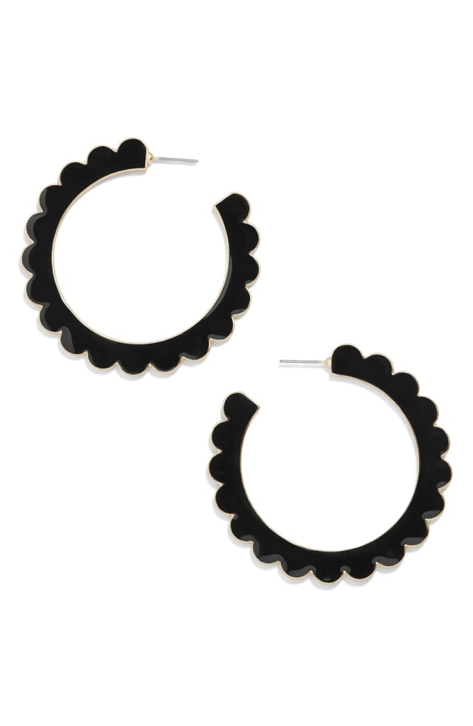 BaubleBar Desideria Scallop Hoop Earrings