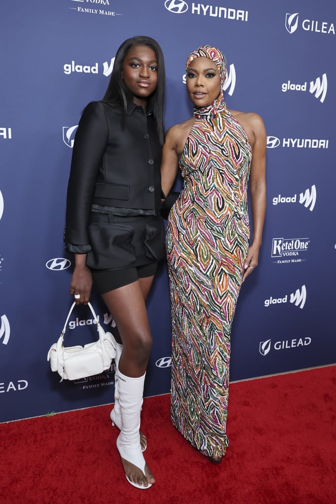 Zaya Wade and Gabrielle Union at 2023 GLAAD Media Awards