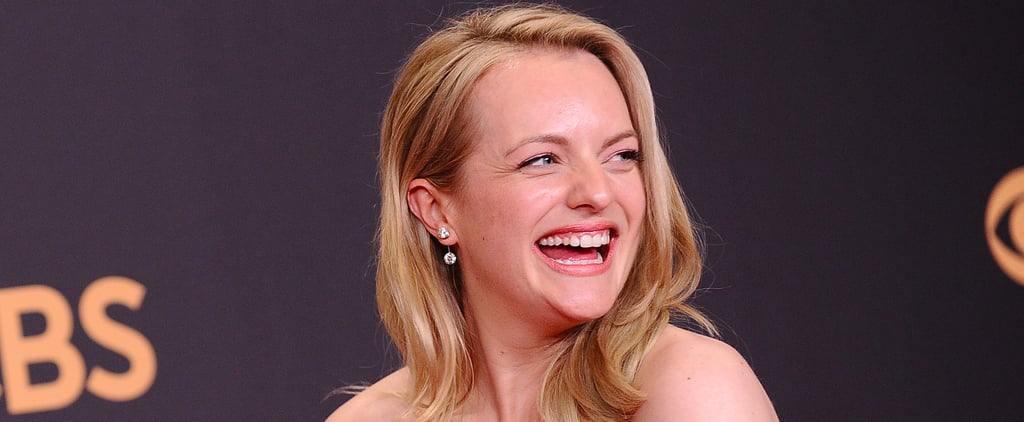 Elisabeth Moss Talking Backstage at the Emmys 2017
