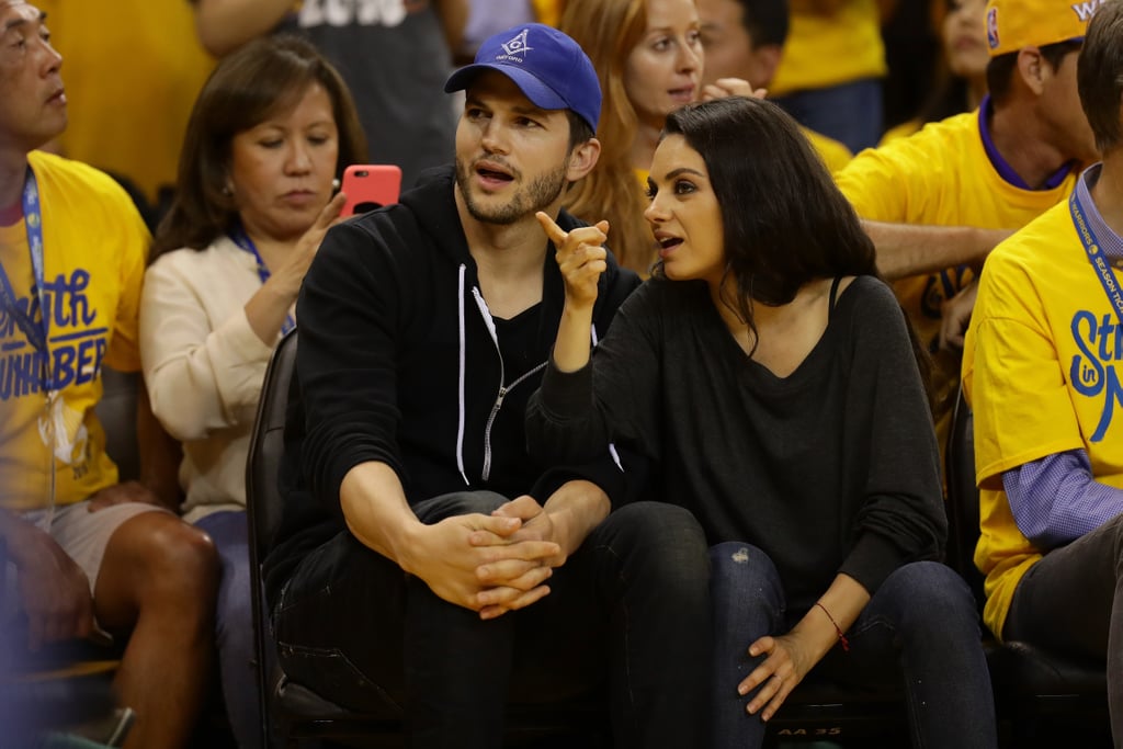 Ashton Kutcher and Mila Kunis at the 2016 NBA Finals Photos