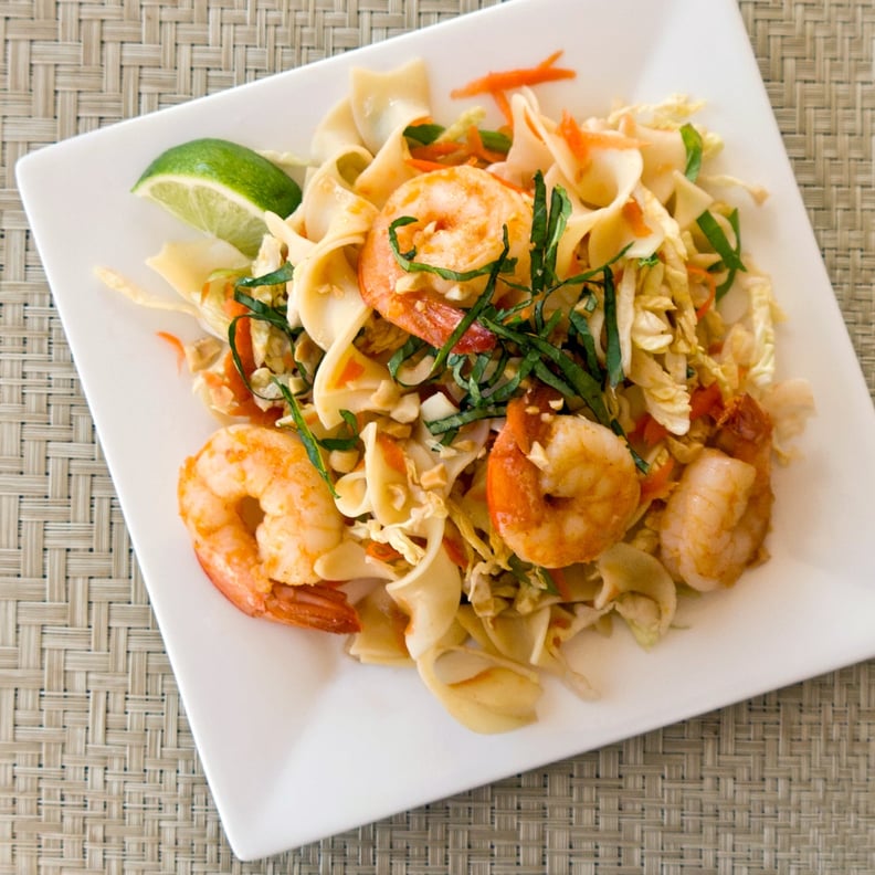 Ginger Garlic Shrimp With Noodles