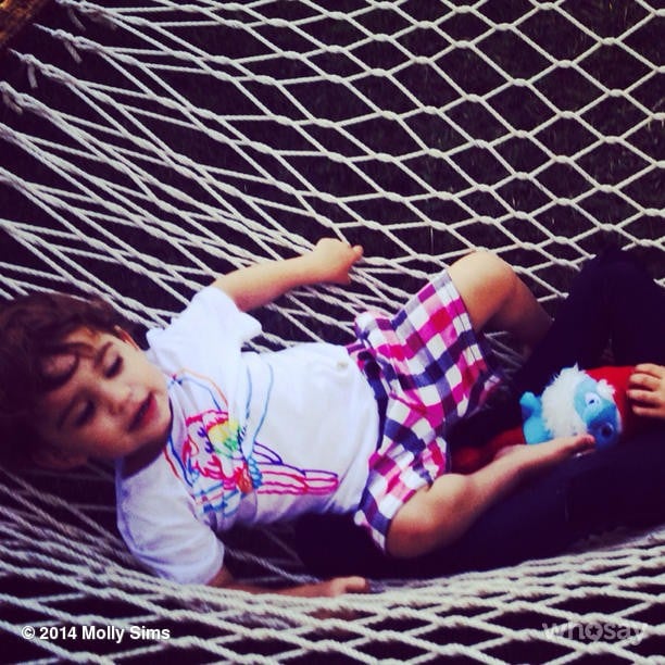 Brooks Stuber got in the vacation spirit while lounging on a hammock.
Source: Instagram user mollybsims