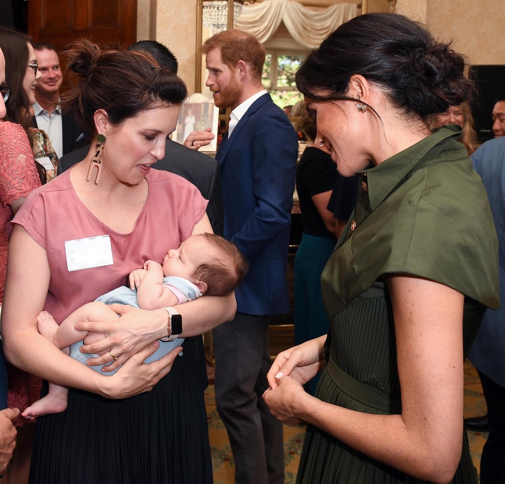 When Meghan Met This Precious Sleeping Baby