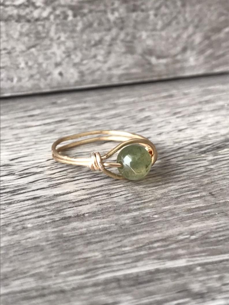 Green jasper clearance ring