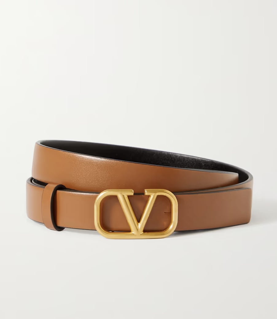 Valentino Garavani VLOGO Reversible Leather Belt Only J Lo Could