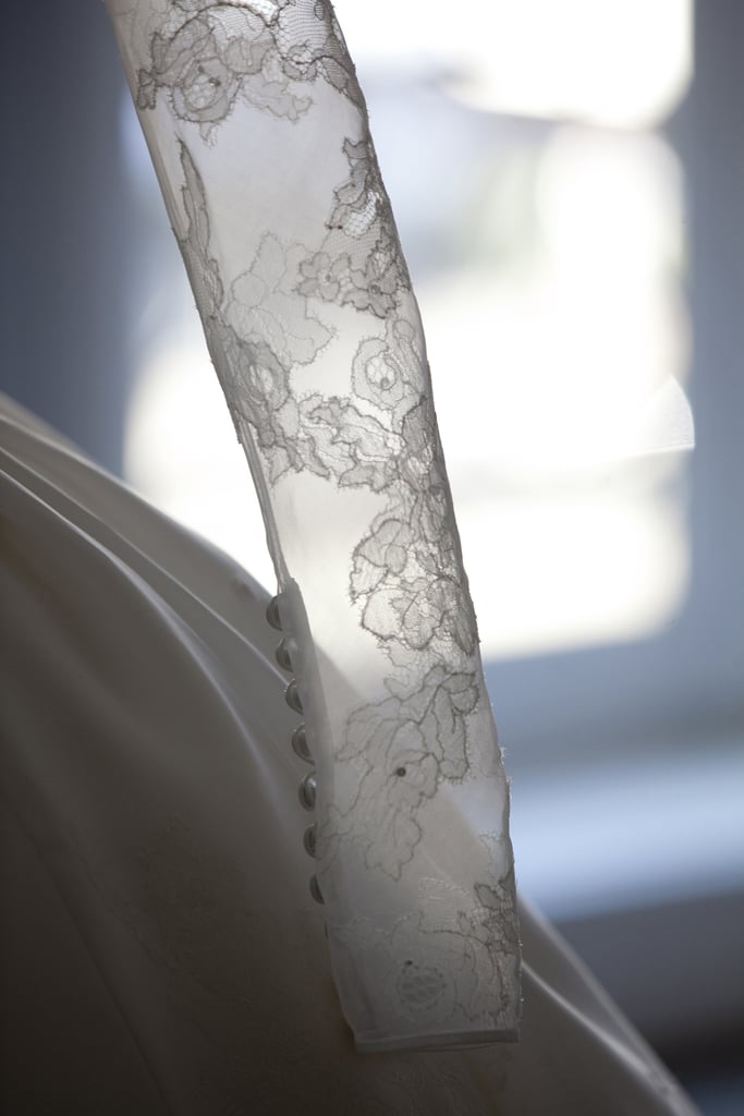 A row of buttons was an elegant touch to each sleeve.