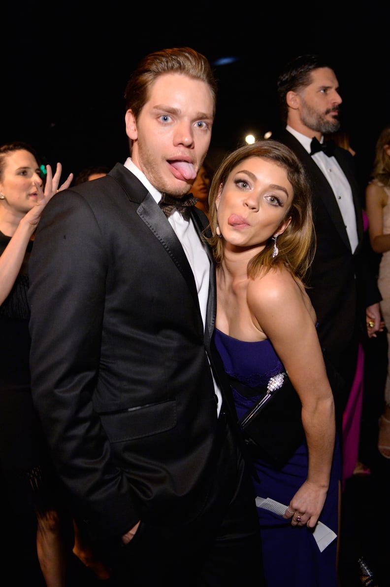 When Sarah Hyland and Dominic Sherwood Showed Us You Can Still Be Silly in Formalwear