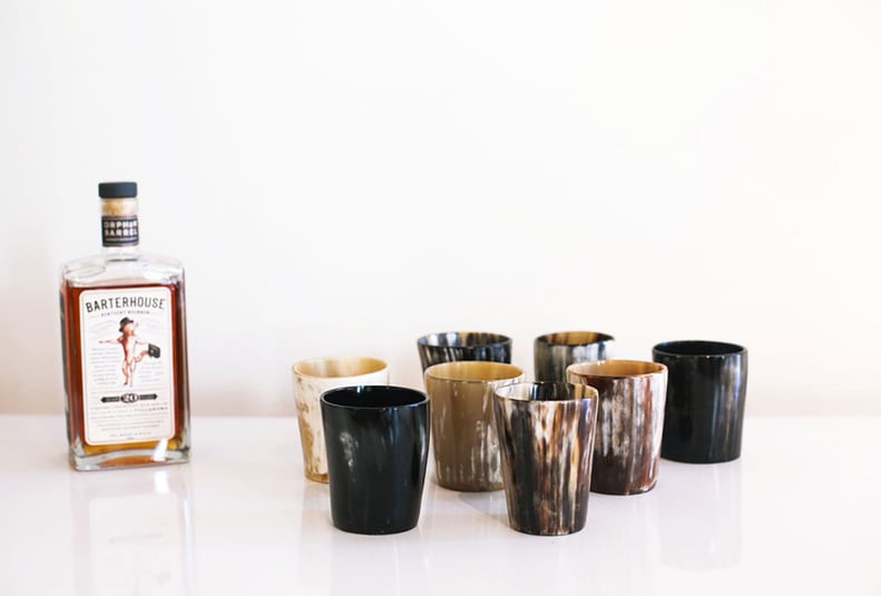 Cow Horn Whiskey Tumbler Set