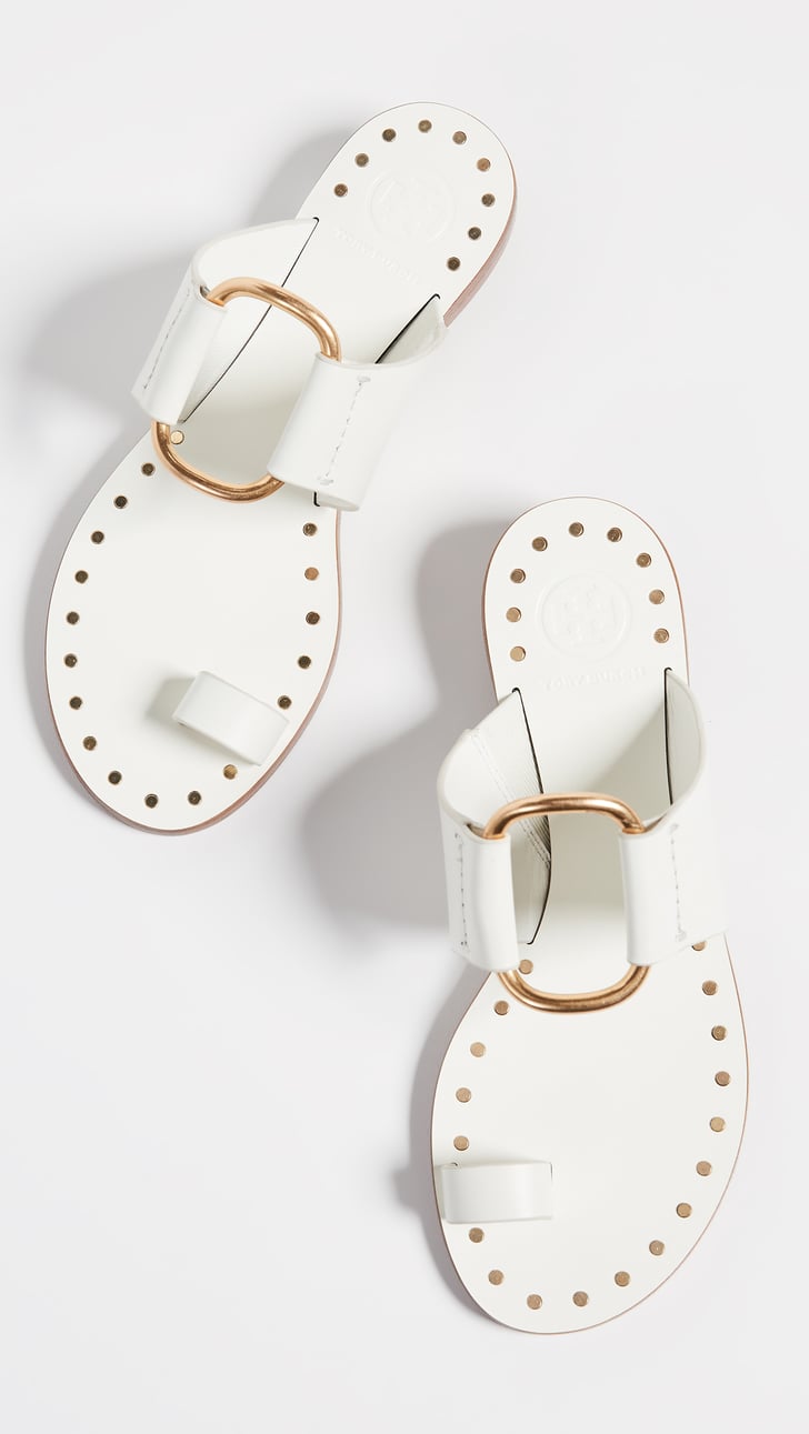 Tory Burch Ravello Studded Sandals | 32 Flat Sandals You'll Want to Wear  24/7 This Summer | POPSUGAR Fashion Photo 12