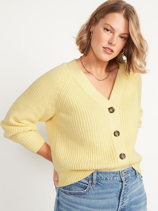Old Navy Brushed Shake-Stitch Cardigan Sweater