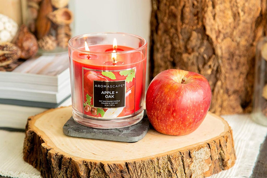 Aromascape Candle, Soy Wax Blend, Apple + Oak