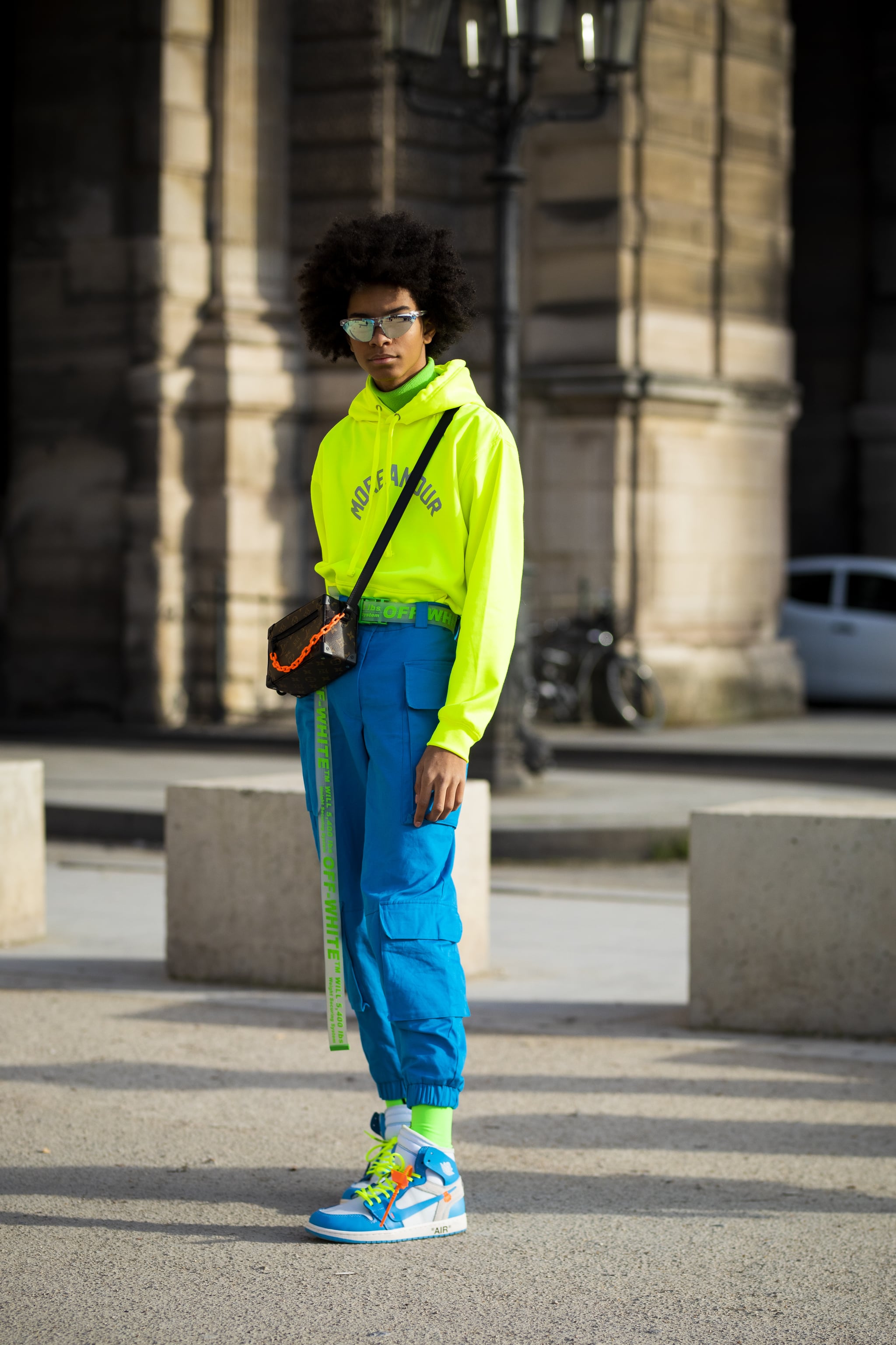 neon army pants