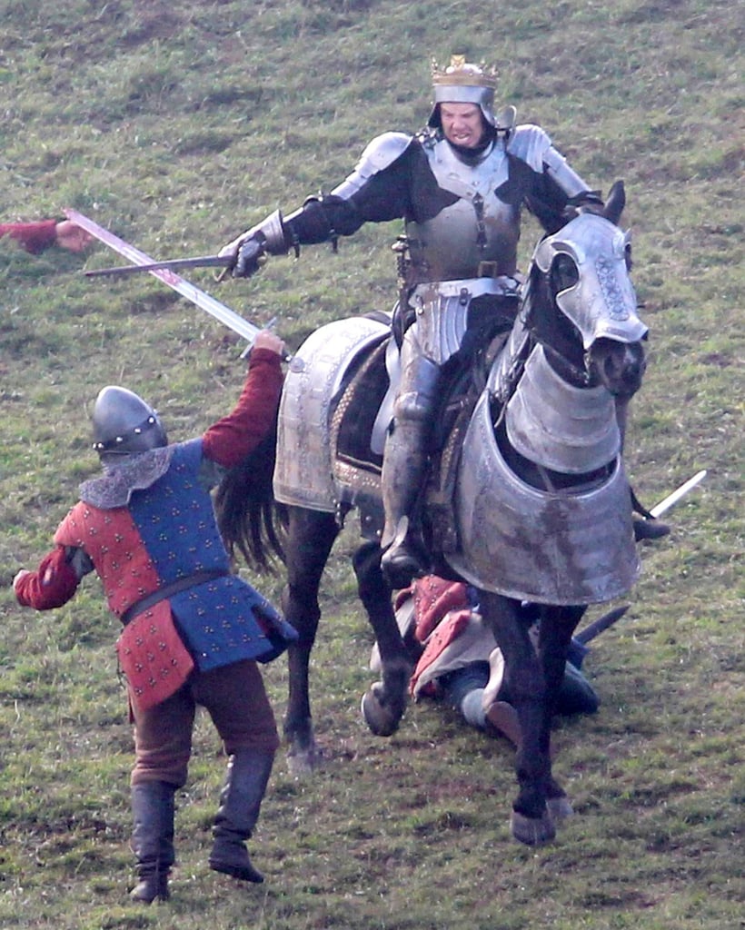 Benedict Cumberbatch Filming The Hollow Crown