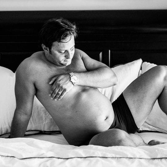 Man Takes Funny Maternity Photos Of His Bare Belly