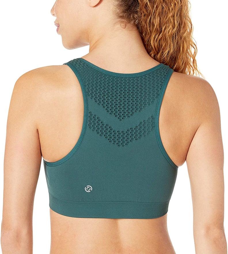 Core 10 Women's Light Support Seamless Mesh Yoga Bralette Sports Bra