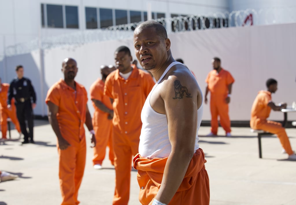 Lucious's orange jumpsuit is a definite sartorial downgrade.