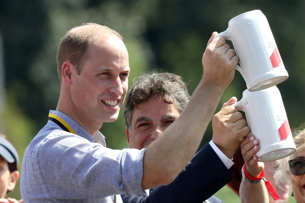 Kate Middleton and Prince William Drinking Beer in Germany