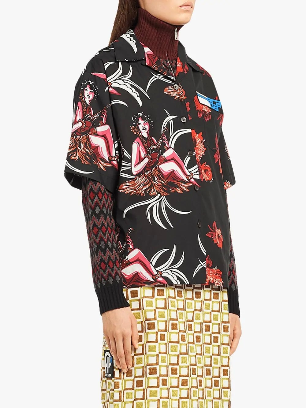 Prada shirt jeff on sale goldblum