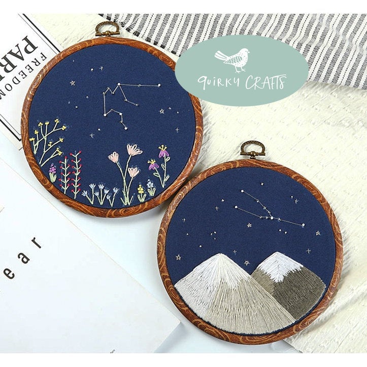 Zodiac Constellation Beginners Embroidery Kit