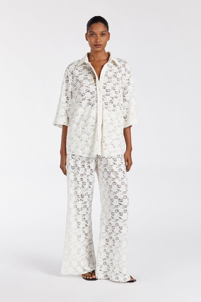 Dissh Loula White Lace Shirt