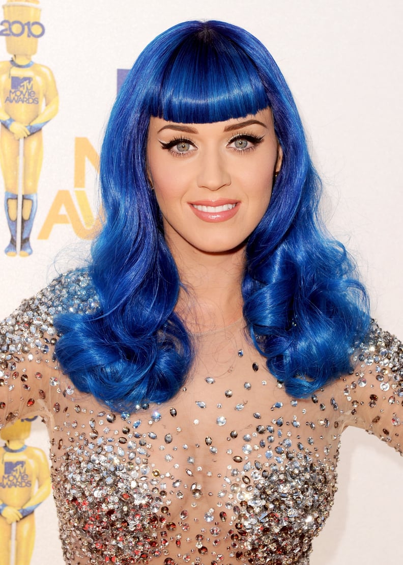 katy perry blonde rainbow hair