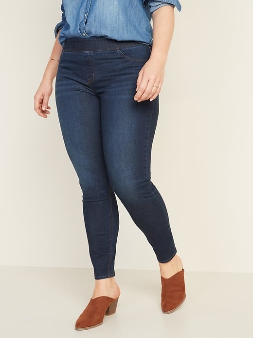 navy blue jeggings uk