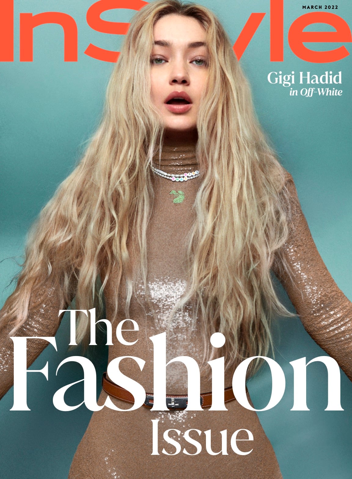Gigi Hadid debuts 'Khai' necklace at Milan Fashion Week