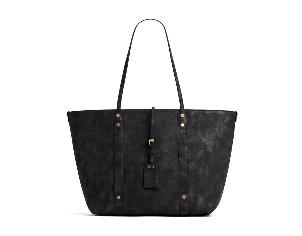 A+ Black Metallic Tote With Removable Pouch ($45)