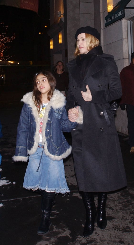 With Madonna at the Kabbalah Centre in New York City in 2005.