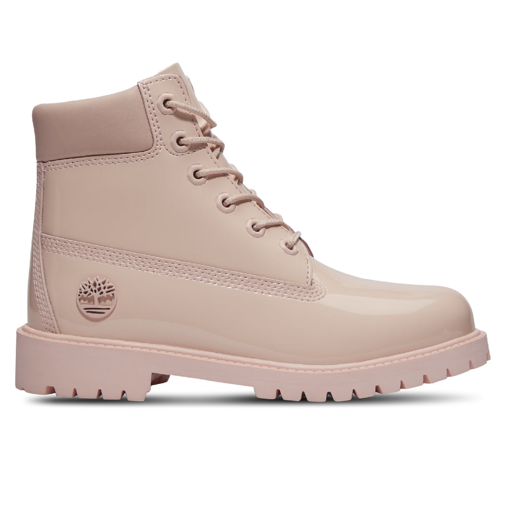 Foot Locker Timberland Premium 6" Waterproof Patent Leather Boots ($120)
I can't be the only adult who's borderline distraught that I can't get this pale pink patent-leather pair of Timbs in my size. I'll cope by gifting them to a family member instead, because they're straight-up gorgeous, surprisingly practical, and basically a little piece of Timberland history.