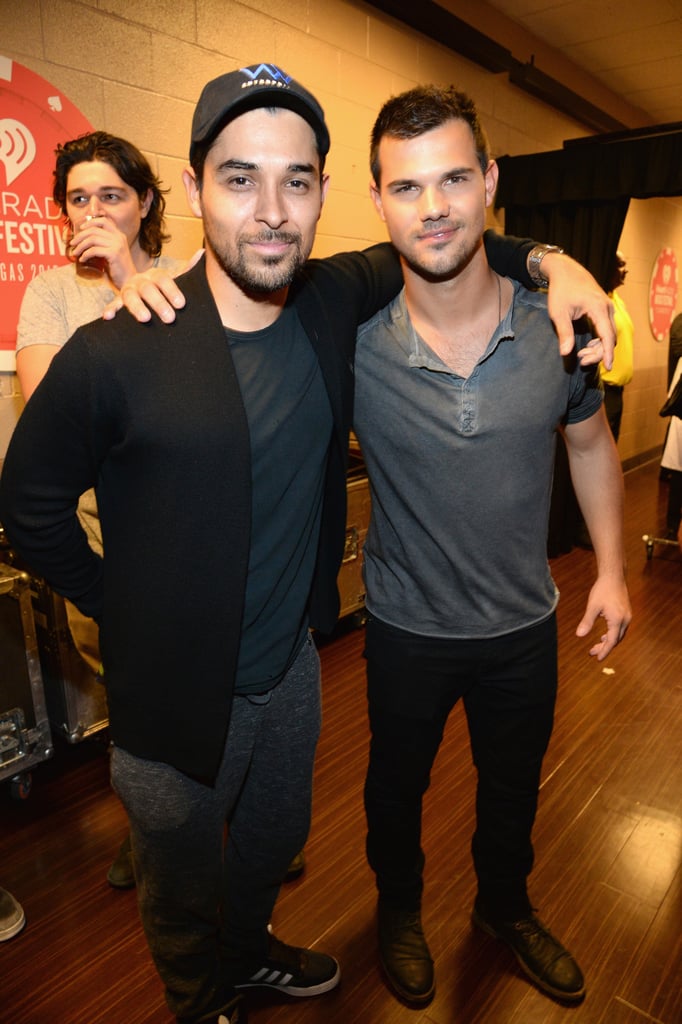 Wilmer hung out with Taylor Lautner backstage.