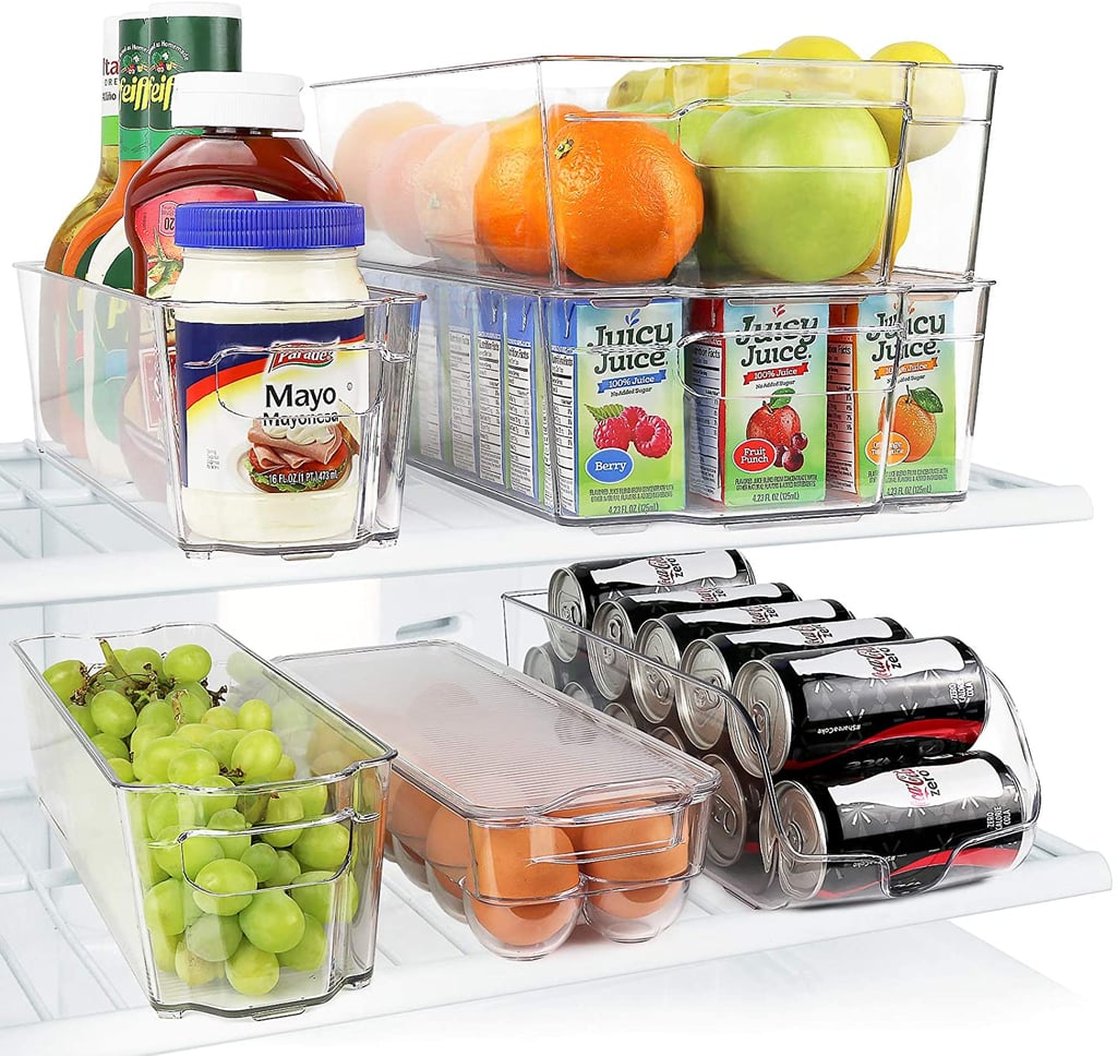 For Kitchen Organization: Greenco Refrigerator Organizer Bins