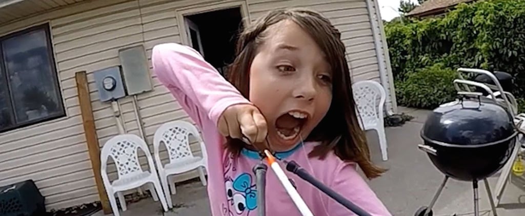 Girl Pulls Out Loose Tooth With Bow and Arrow