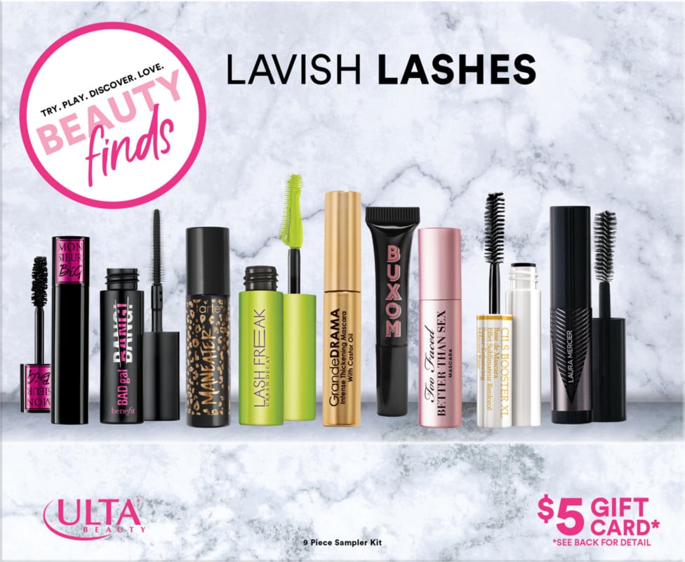 Beauty Finds by Ulta Beauty Lavish Lashes 9 Piece Sampler Kit