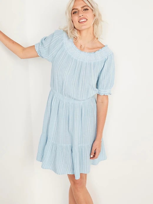old navy dobby stripe dress