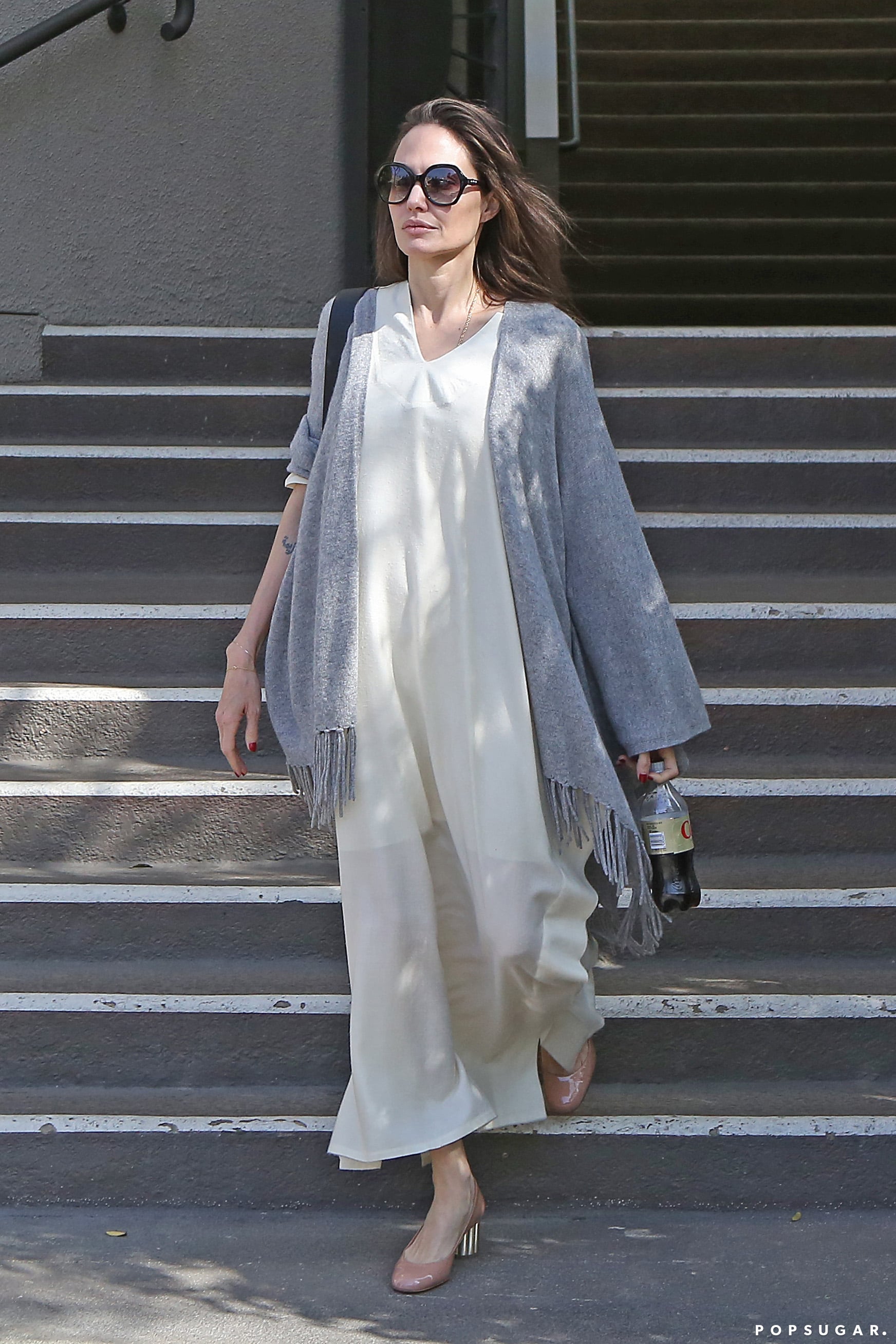 Angelina Jolie's White Summer Dress 