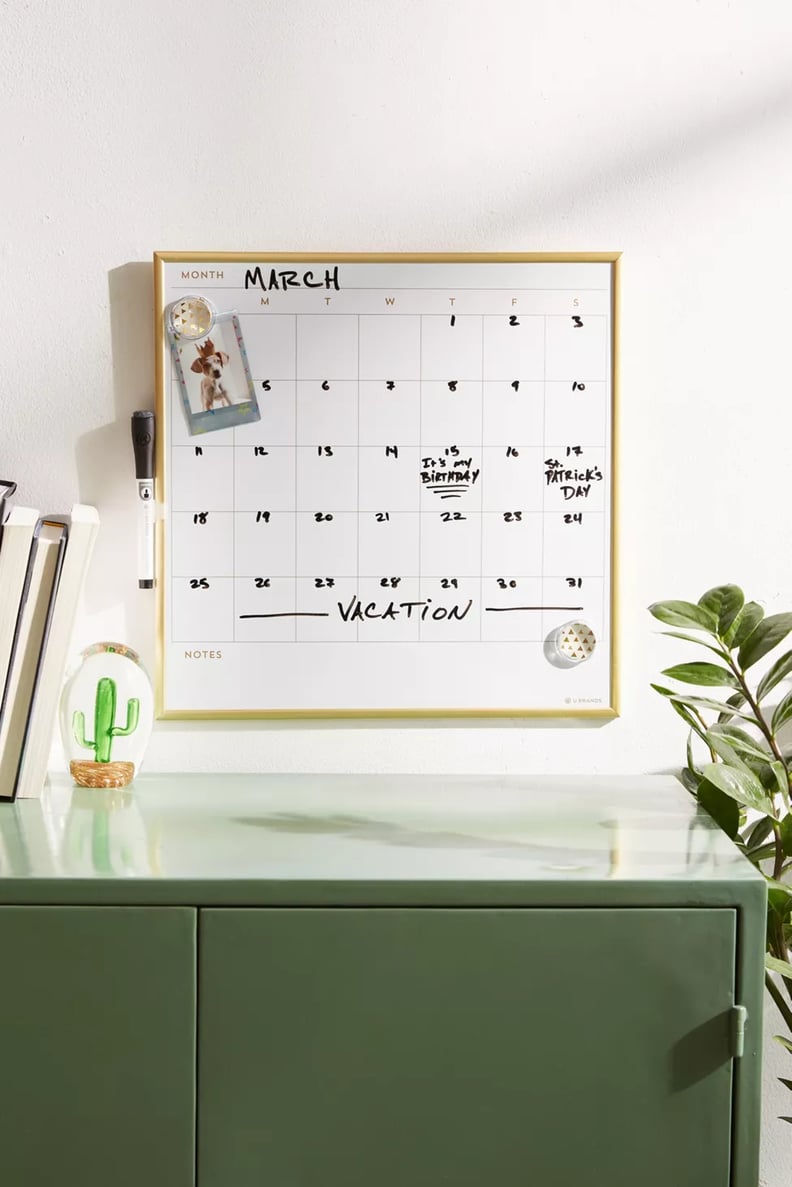 A Functional Calendar: Dry Erase Calendar Message Board