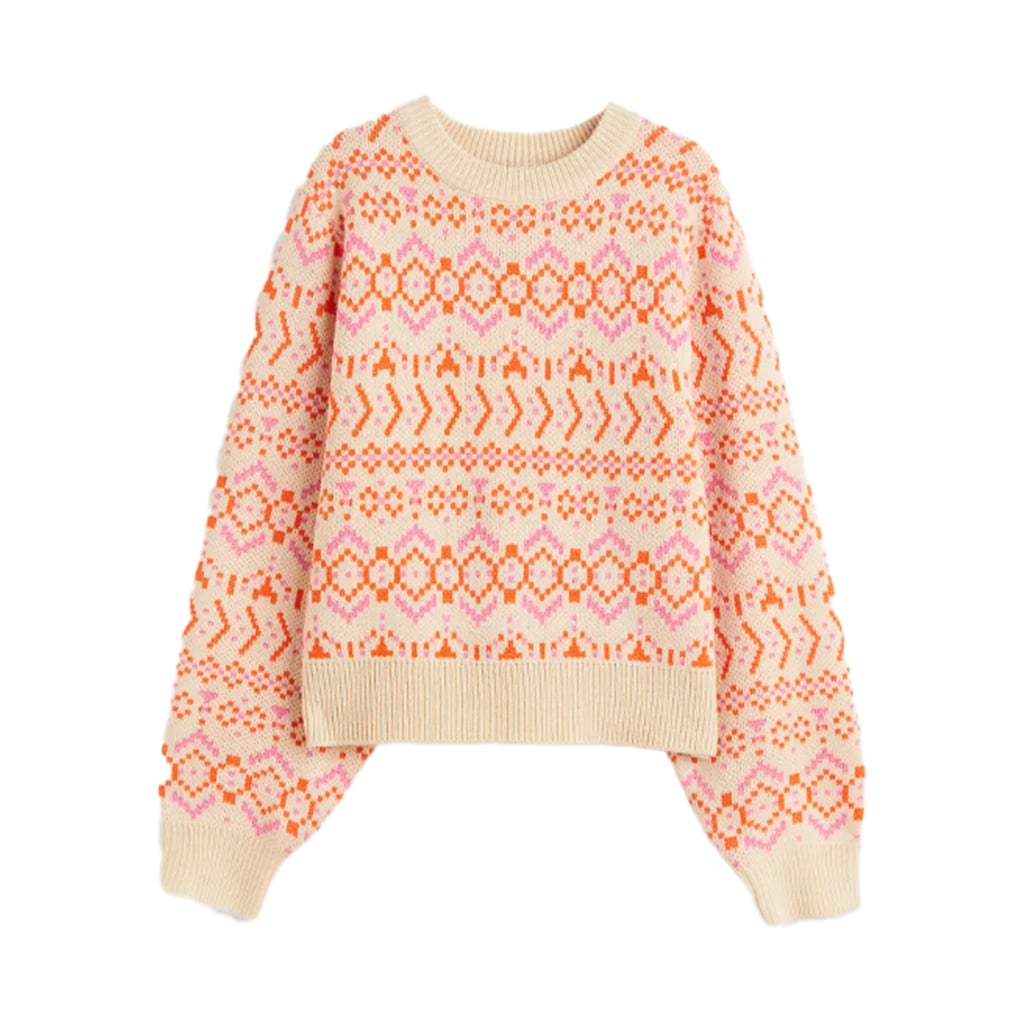 Jacquard-Knit Sweater