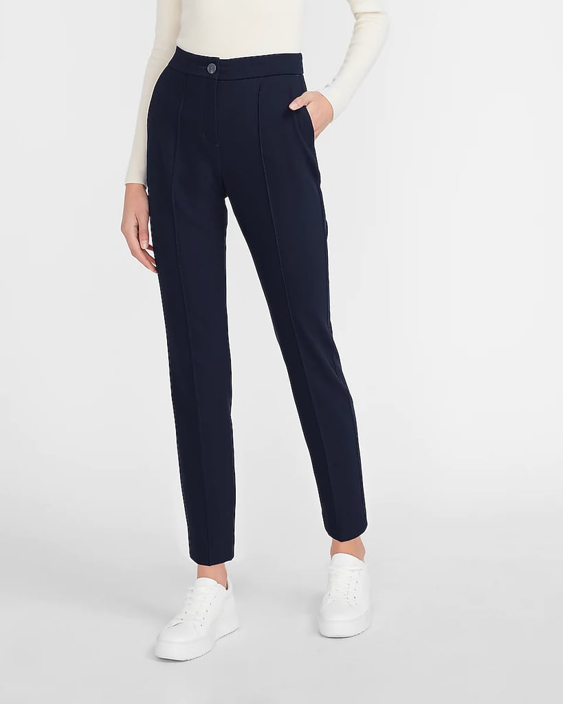 For Daily Wear: Express High Waisted Seamed Front Ankle Pants