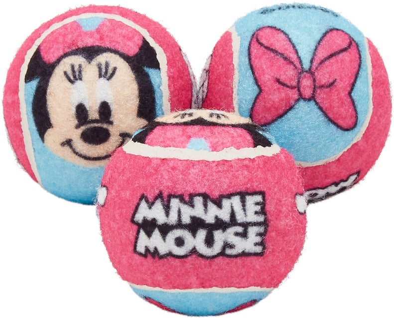 Minnie Mouse Fetch Squeaky Tennis Ball Dog Toys