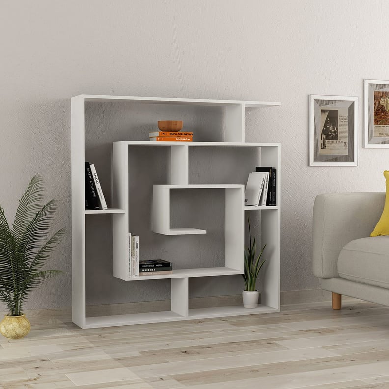 Linus White Bookcase