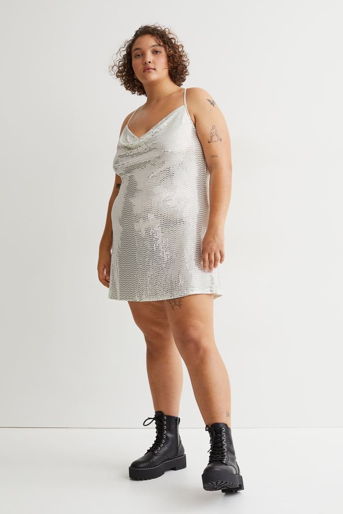 A Sparkly Dress: H&M+ Short Sequined Dress