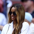 Ciara Watches the US Open in a White Mini Shirtdress